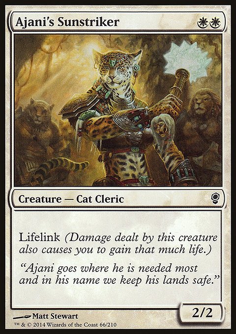 Ajani's Sunstriker, Conspiracy #66, Magic: The Gathering card