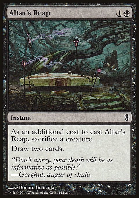 Altar's Reap, Conspiracy #112, Magic: The Gathering card