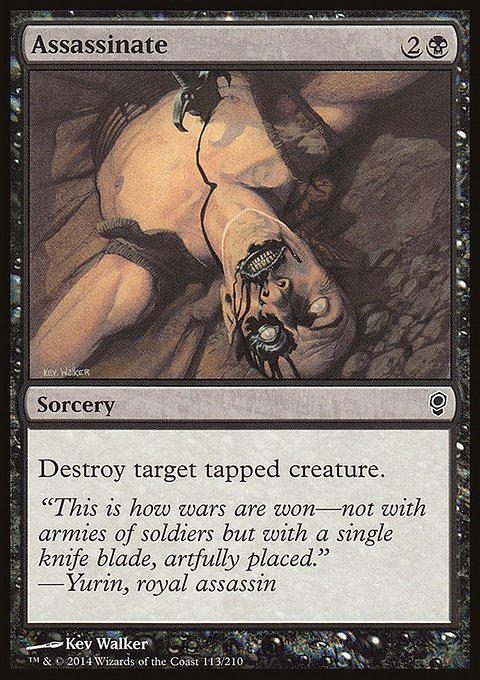 Assassinate, Conspiracy #113, Magic: The Gathering card