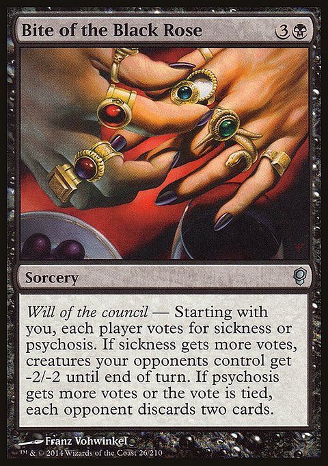 Bite of the Black Rose, Conspiracy #26, Magic: The Gathering card