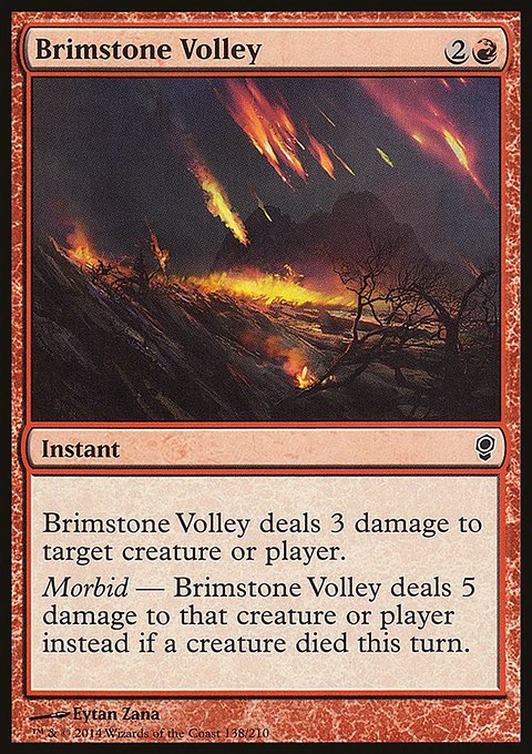 Brimstone Volley, Conspiracy #138, Magic: The Gathering card