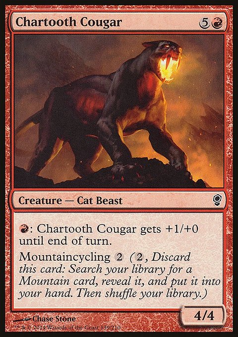 Chartooth Cougar, Conspiracy #139, Magic: The Gathering card