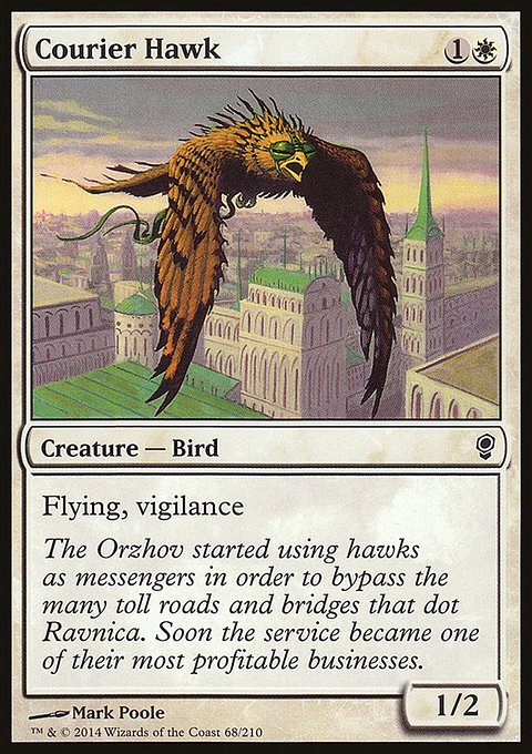 Courier Hawk, Conspiracy #68, Magic: The Gathering card