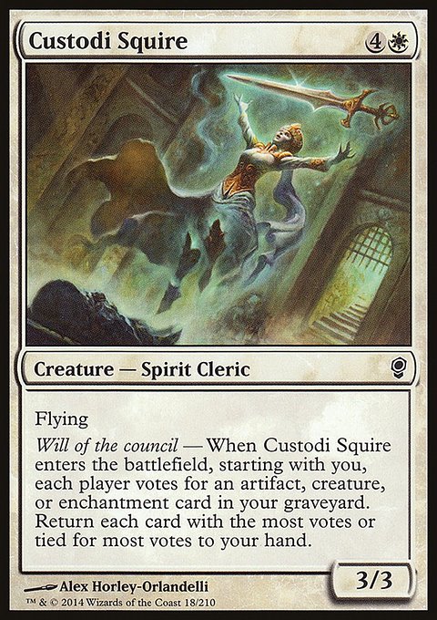 Custodi Squire, Conspiracy #18, Magic: The Gathering card