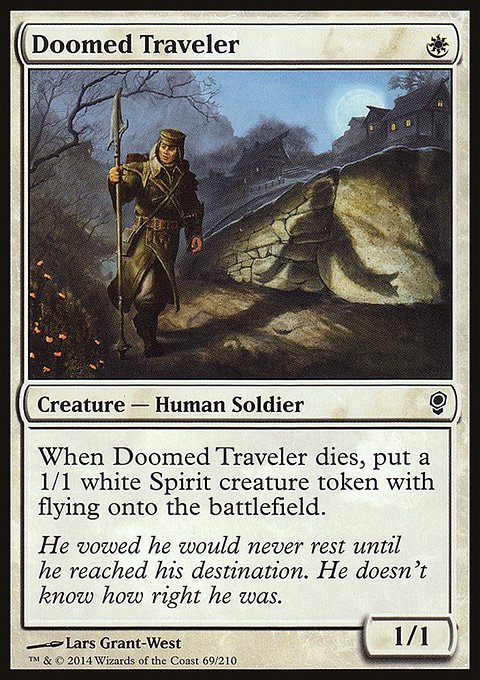 Doomed Traveler, Conspiracy #69, Magic: The Gathering card