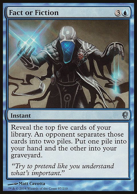 Fact or Fiction, Conspiracy #97, Magic: The Gathering card