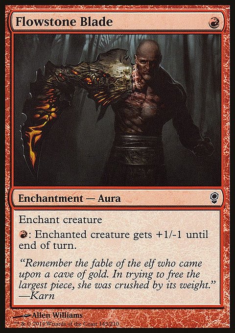 Flowstone Blade, Conspiracy #143, Magic: The Gathering card