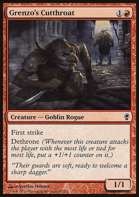 Grenzo's Cutthroat, Conspiracy #32, Magic: The Gathering card