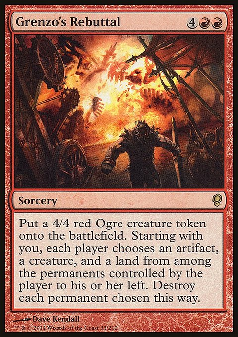 Grenzo's Rebuttal, Conspiracy #33, Magic: The Gathering card