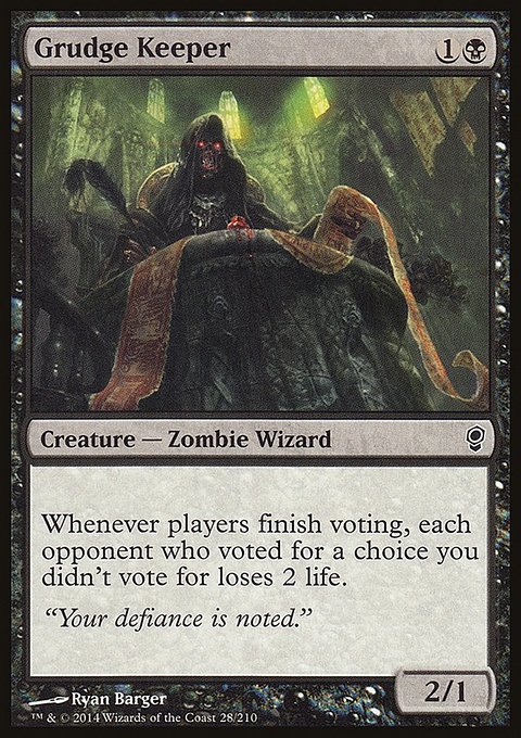 Grudge Keeper, Conspiracy #28, Magic: The Gathering card