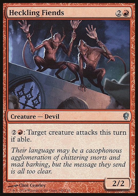 Heckling Fiends, Conspiracy #145, Magic: The Gathering card