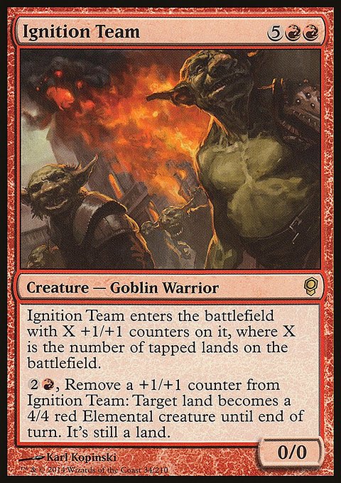 Ignition Team, Conspiracy #34, Magic: The Gathering card
