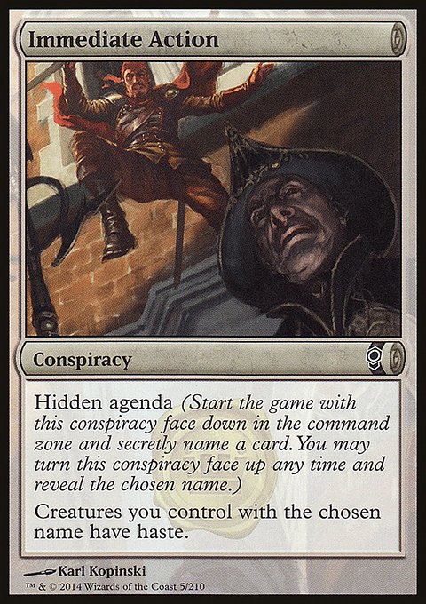 Immediate Action, Conspiracy #5, Magic: The Gathering card