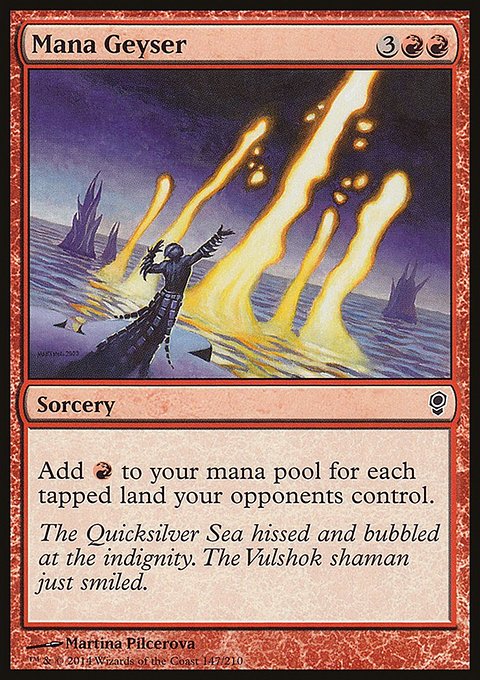 Mana Geyser, Conspiracy #147, Magic: The Gathering card