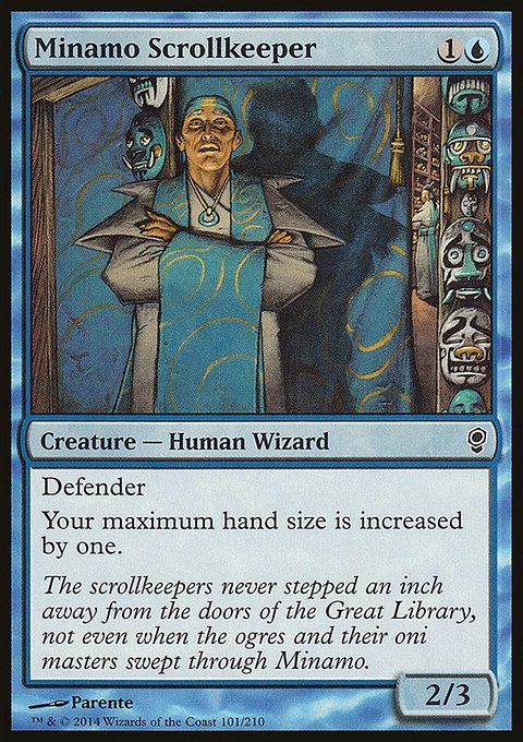 Minamo Scrollkeeper, Conspiracy #101, Magic: The Gathering card