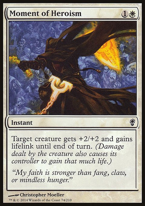 Moment of Heroism, Conspiracy #74, Magic: The Gathering card
