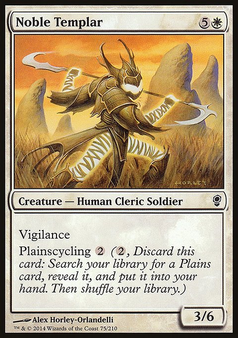 Noble Templar, Conspiracy #75, Magic: The Gathering card