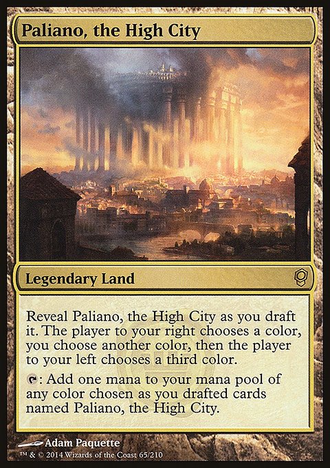 Paliano, the High City, Conspiracy #65, Magic: The Gathering card