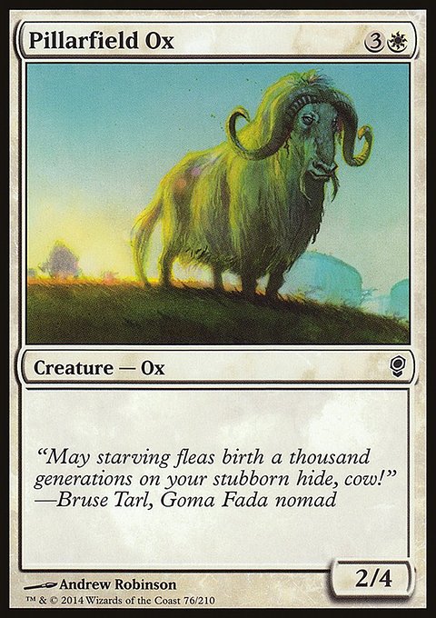 Pillarfield Ox, Conspiracy #76, Magic: The Gathering card