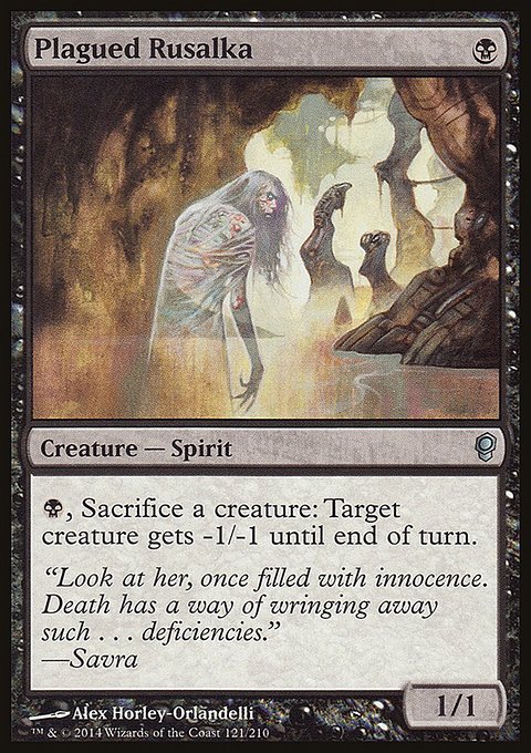 Plagued Rusalka, Conspiracy #121, Magic: The Gathering card