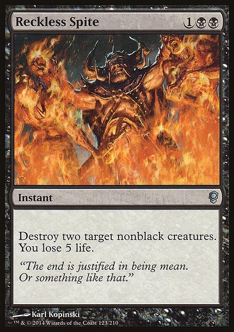 Reckless Spite, Conspiracy #123, Magic: The Gathering card