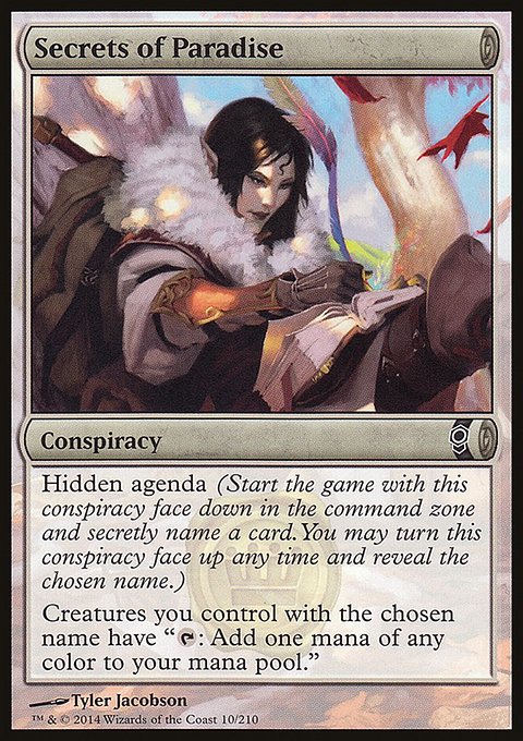 Secrets of Paradise, Conspiracy #10, Magic: The Gathering card
