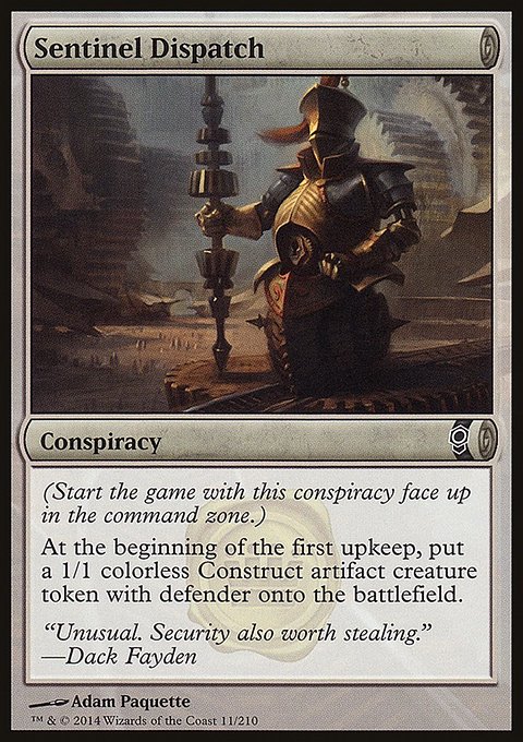 Sentinel Dispatch, Conspiracy #11, Magic: The Gathering card