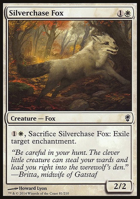 Silverchase Fox, Conspiracy #81, Magic: The Gathering card