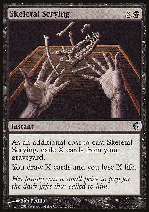 Skeletal Scrying, Conspiracy #124, Magic: The Gathering card
