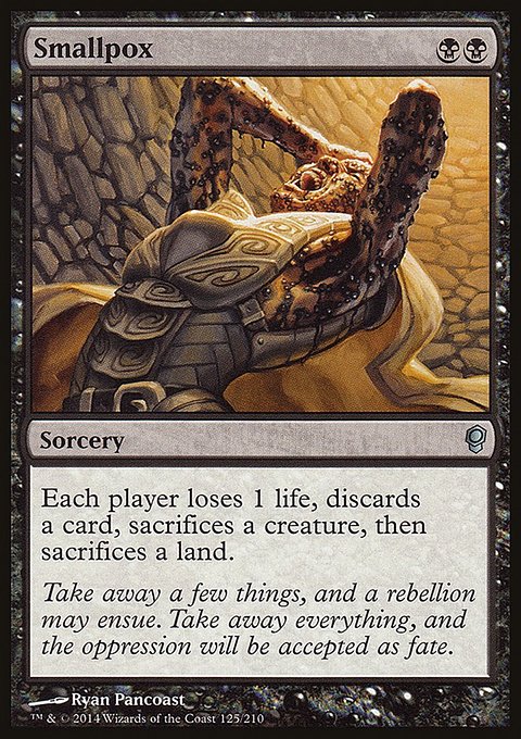 Smallpox, Conspiracy #125, Magic: The Gathering card