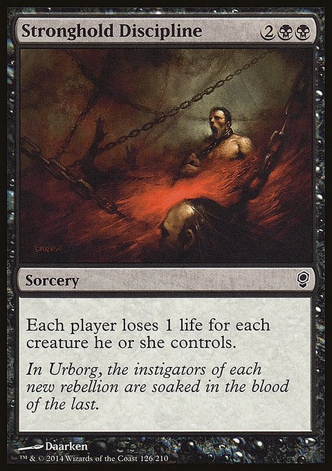 Stronghold Discipline, Conspiracy #126, Magic: The Gathering card