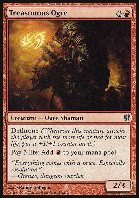 Treasonous Ogre, Conspiracy #36, Magic: The Gathering card