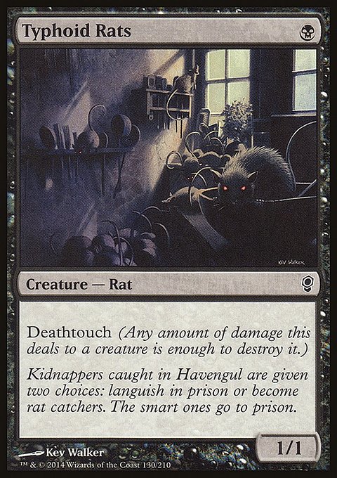 Typhoid Rats, Conspiracy #130, Magic: The Gathering card