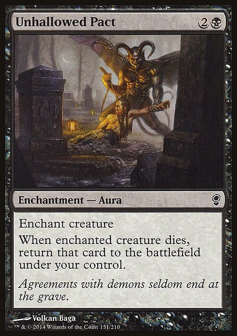 Unhallowed Pact, Conspiracy #131, Magic: The Gathering card