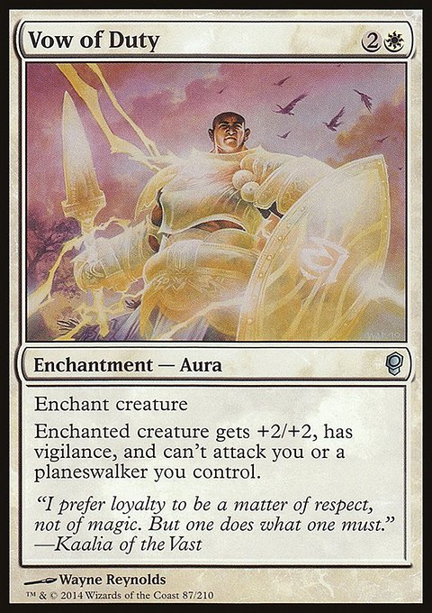 Vow of Duty, Conspiracy #87, Magic: The Gathering card