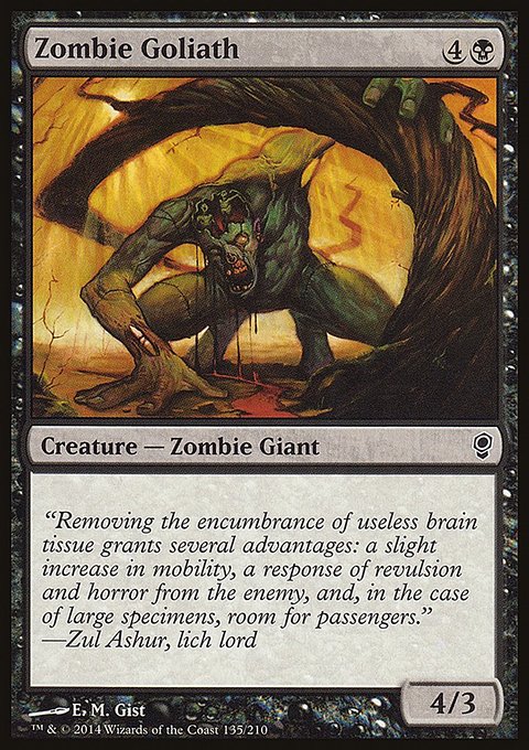 Zombie Goliath, Conspiracy #135, Magic: The Gathering card