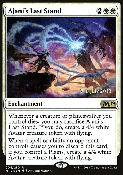 Ajani's Last Stand, Core Set 2019 Promos #4s, Magic: The Gathering card
