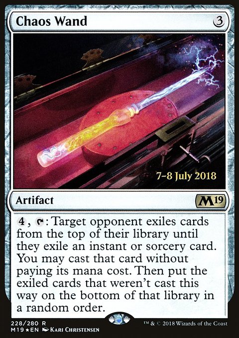 Chaos Wand, Core Set 2019 Promos #228s, Magic: The Gathering card