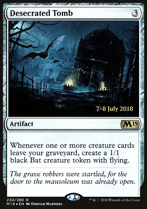Desecrated Tomb, Core Set 2019 Promos #230s, Magic: The Gathering card