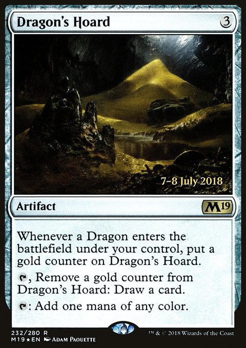 Dragon's Hoard, Core Set 2019 Promos #232s, Magic: The Gathering card