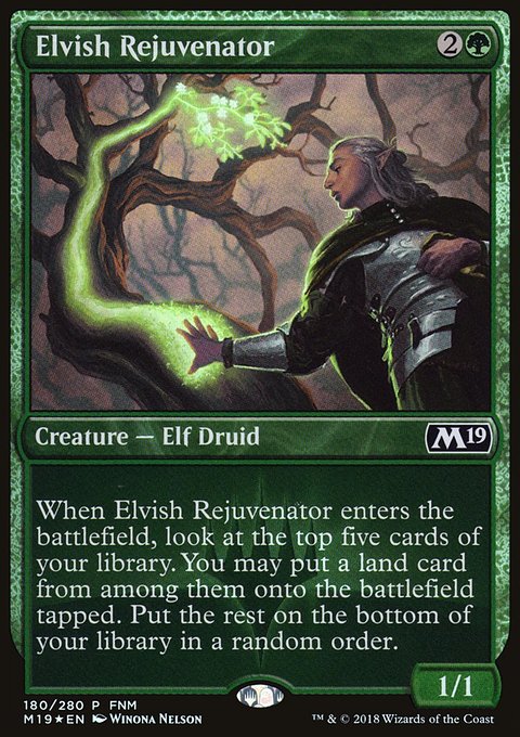 Elvish Rejuvenator, Core Set 2019 Promos #180, Magic: The Gathering card