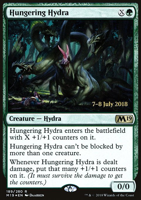 Hungering Hydra, Core Set 2019 Promos #189s, Magic: The Gathering card
