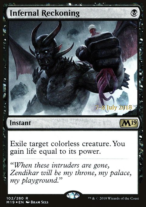 Infernal Reckoning, Core Set 2019 Promos #102s, Magic: The Gathering card