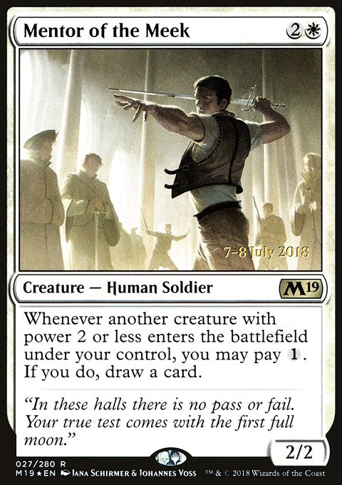 Mentor of the Meek, Core Set 2019 Promos #27s, Magic: The Gathering card