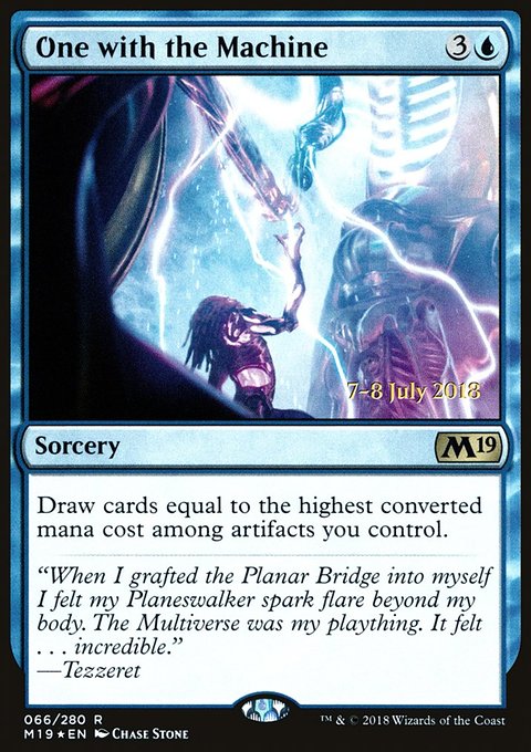 One with the Machine, Core Set 2019 Promos #66s, Magic: The Gathering card