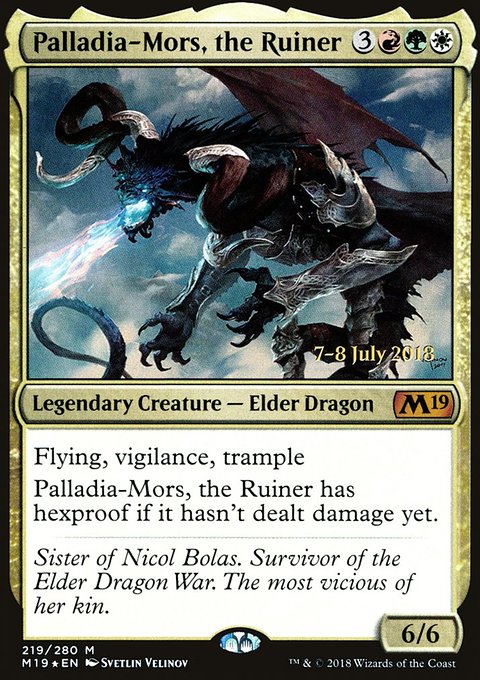Palladia-Mors, the Ruiner, Core Set 2019 Promos #219s, Magic: The Gathering card