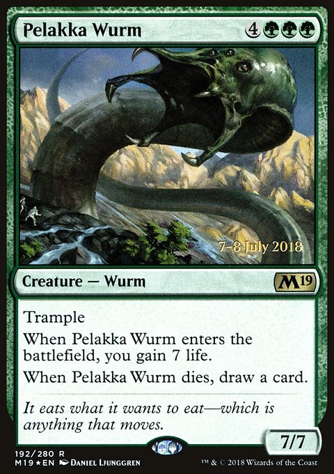 Pelakka Wurm, Core Set 2019 Promos #192s, Magic: The Gathering card