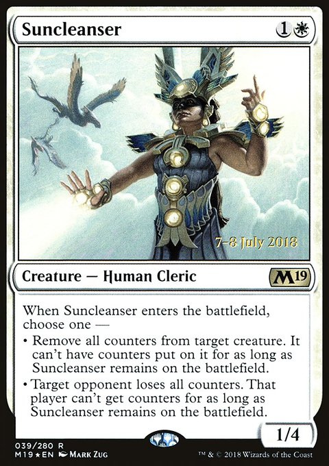 Suncleanser, Core Set 2019 Promos #39s, Magic: The Gathering card