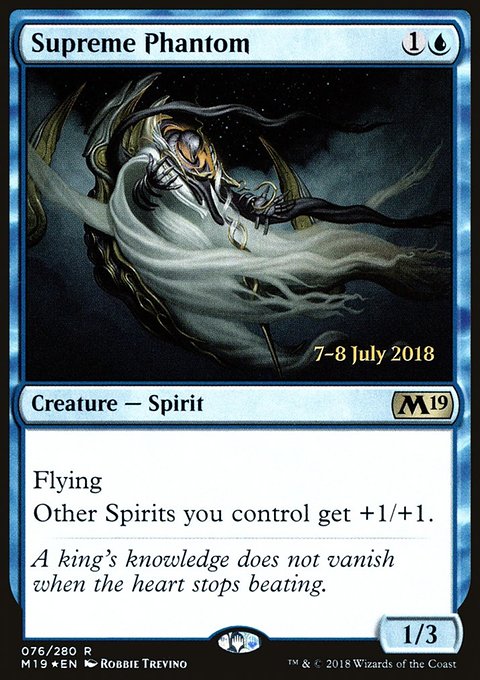 Supreme Phantom, Core Set 2019 Promos #76s, Magic: The Gathering card