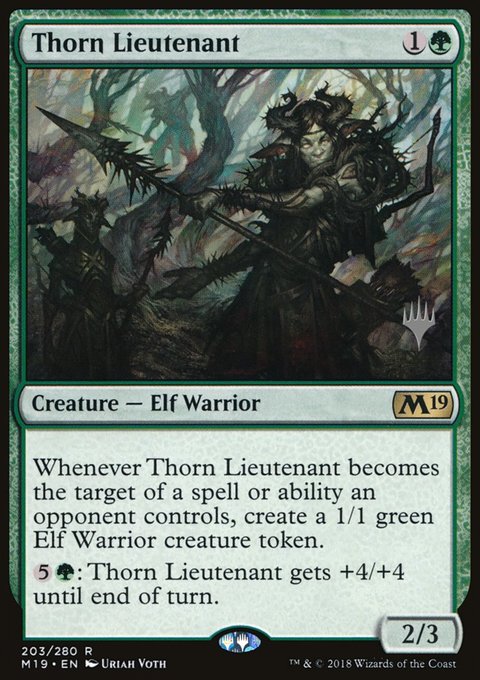 Thorn Lieutenant, Core Set 2019 Promos #203p, Magic: The Gathering card